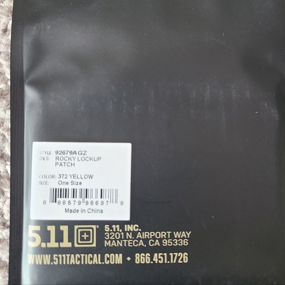 Nwt 5.11 Tactical Rocky Lockup Patch — image 3 of 3